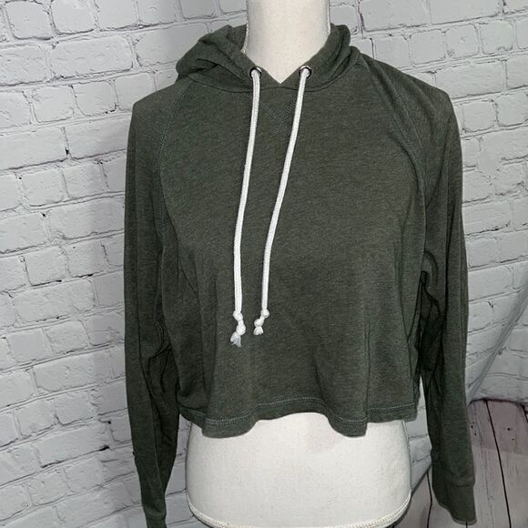 Divided - green Crop Hoodie - M - Picture 2 of 5